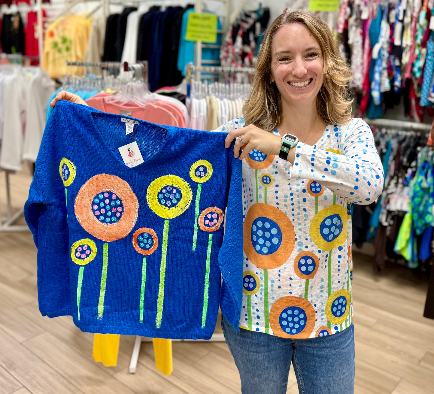 Et'Lois C2001-CM003 MoMo Flowers Top