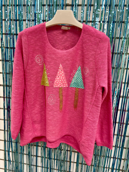 MoMo Sweater - Dots Tree Forest