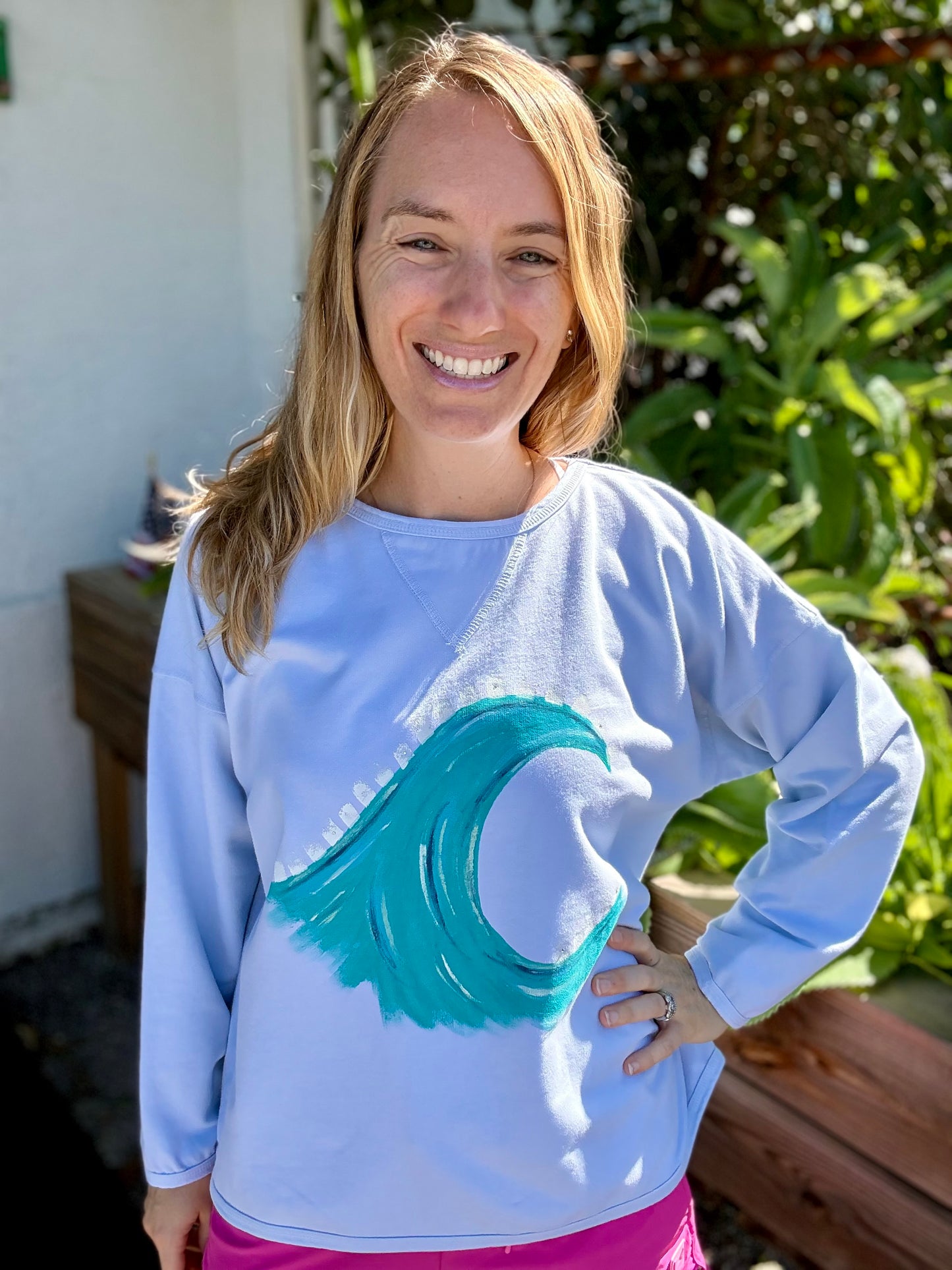 MoMo ST746 Painted Sea Spray Sweatshirt