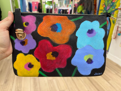 Jackie Ludtke Painted Flower Bags