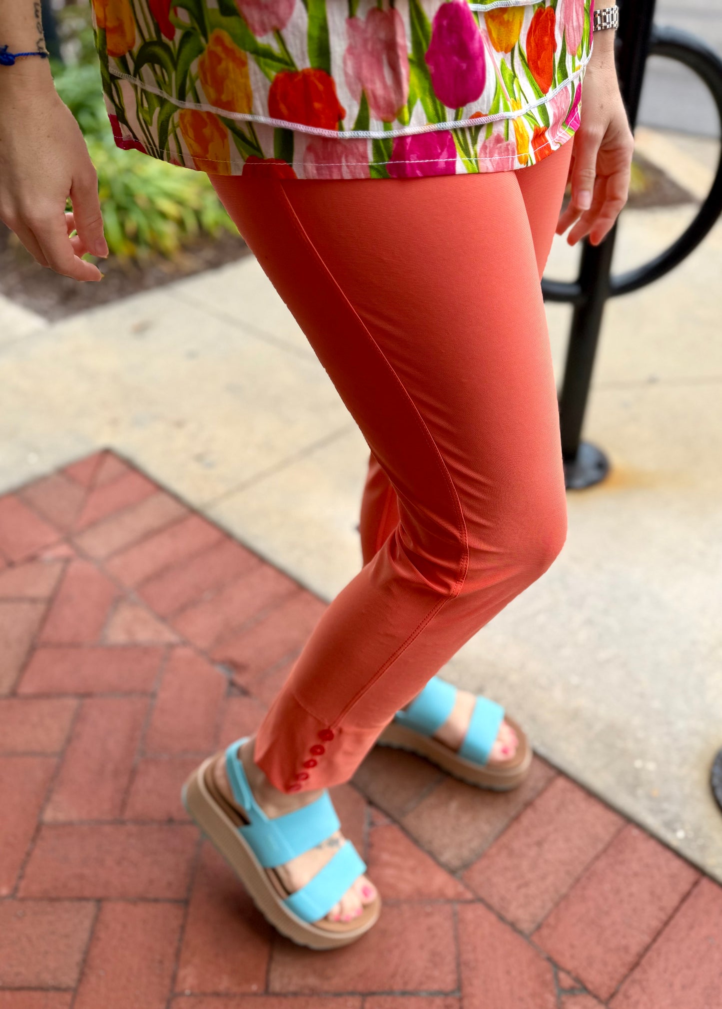 Klaveli 1110L Buttons Ankle Pant