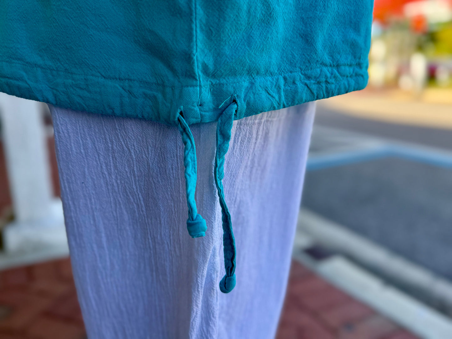 Cottonseed 740 Three Button Pullover Top