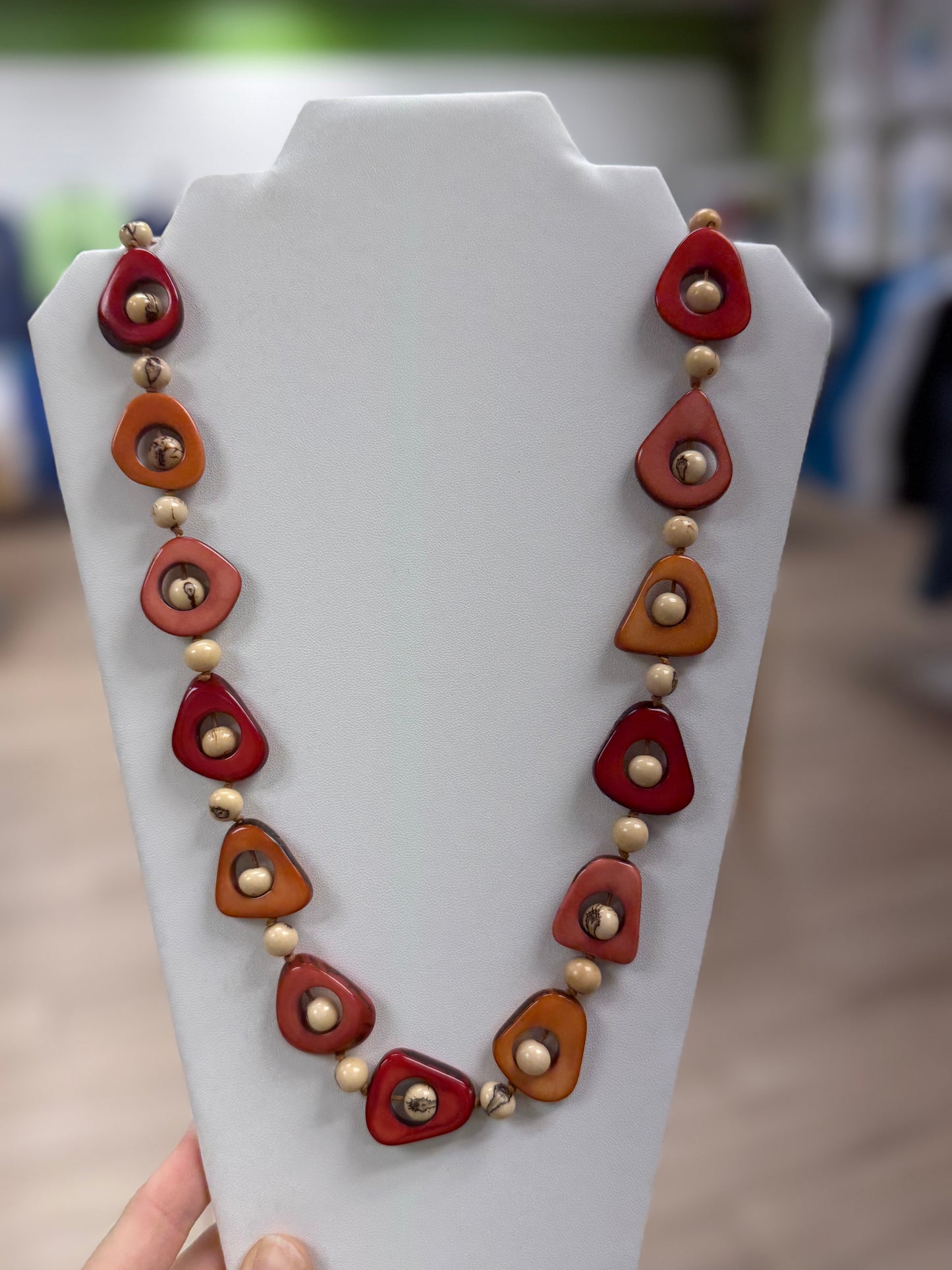 Tagua Aztec Necklace