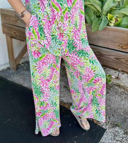 Dear Scarlett Wide Leg Print Pant