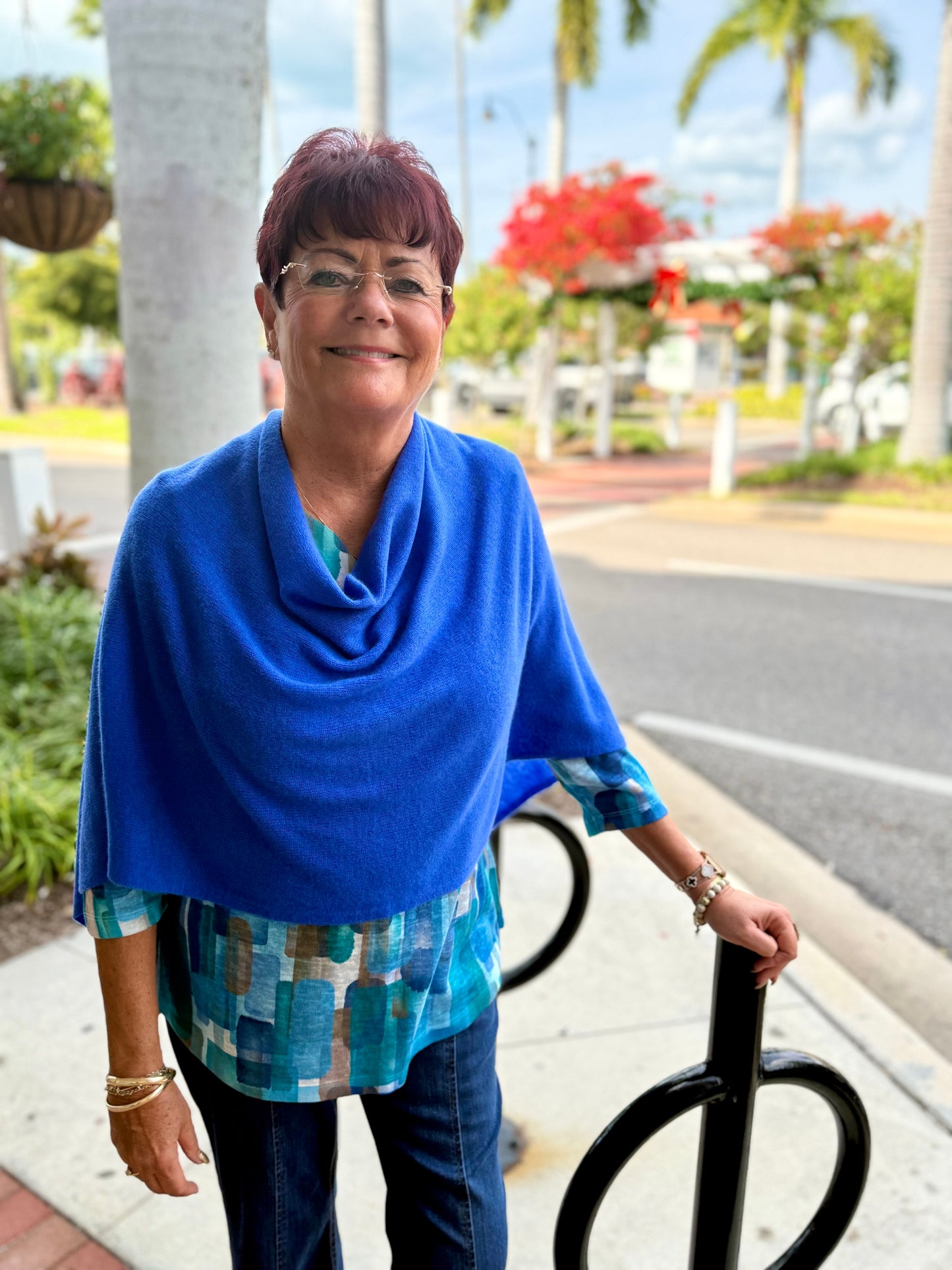 Alashan LS1346 Cashmere Poncho Topper