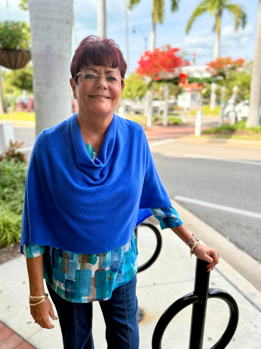 Alashan LS1346 Cashmere Poncho Topper