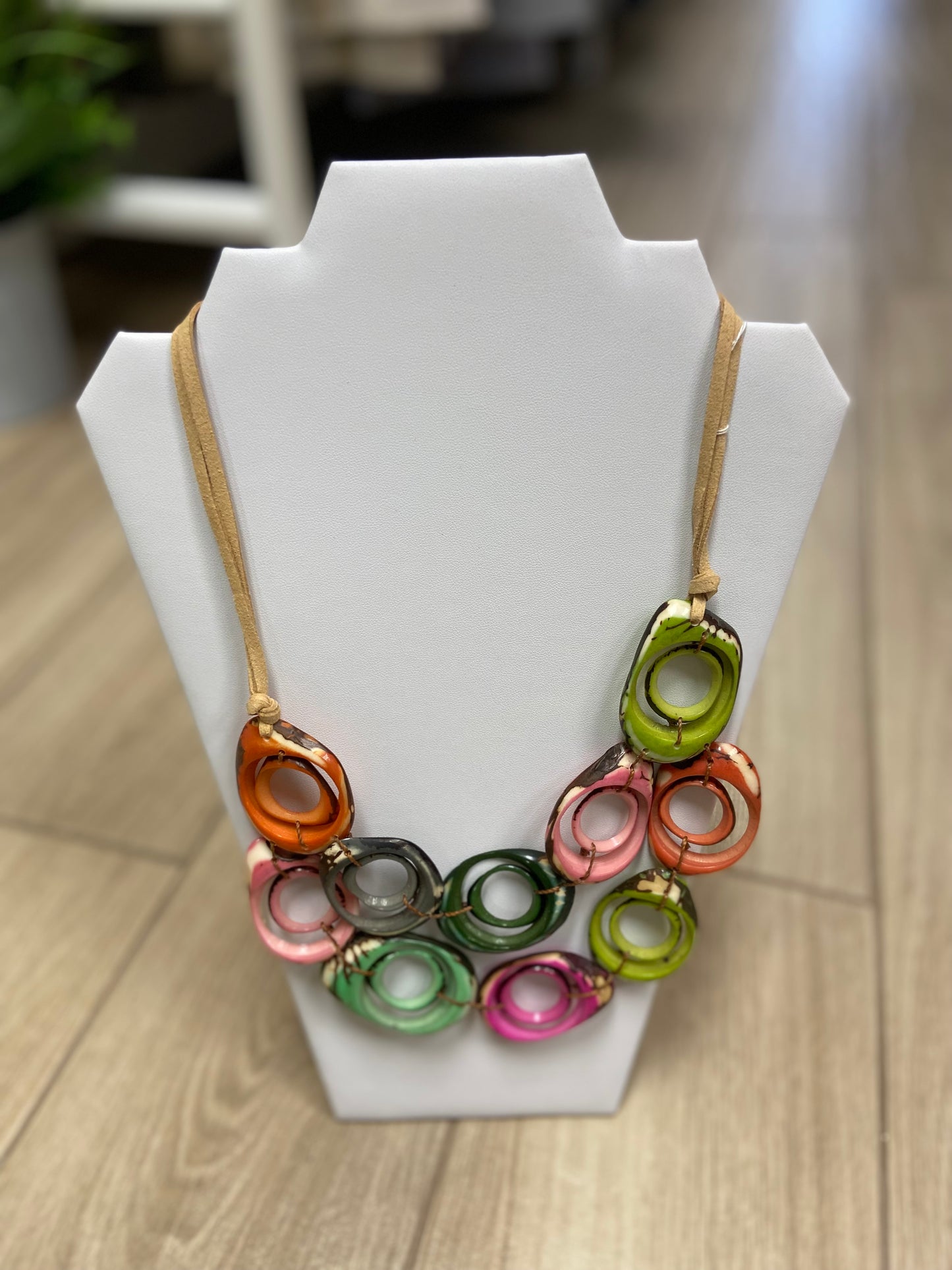 Tagua Ara Necklace