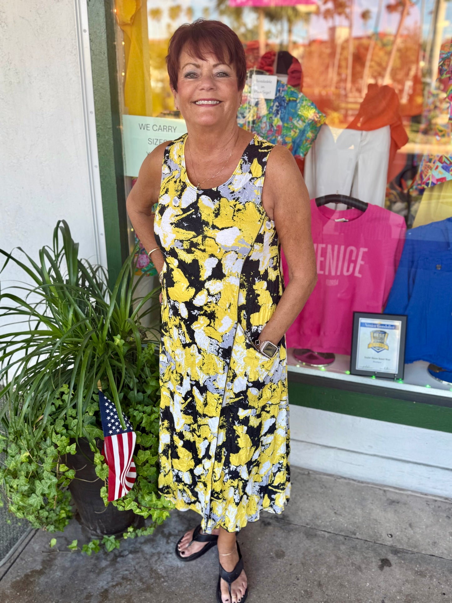 Vine Street 534 Print Dress