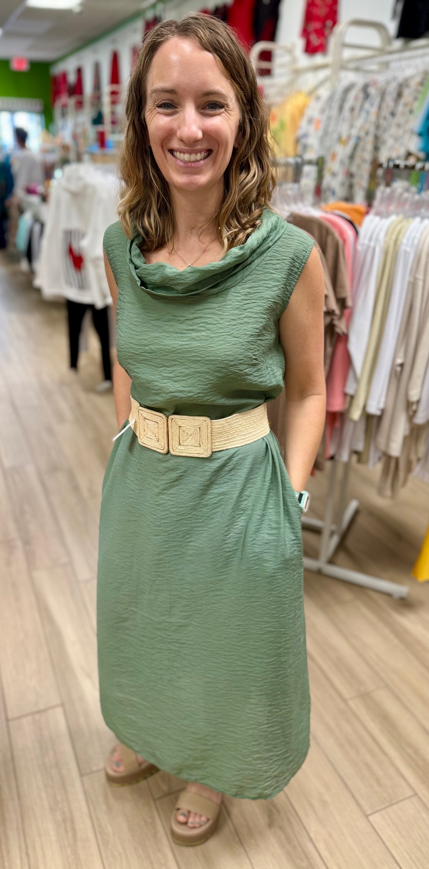 Cut Loose 6210329 Cowl Maxi Dress