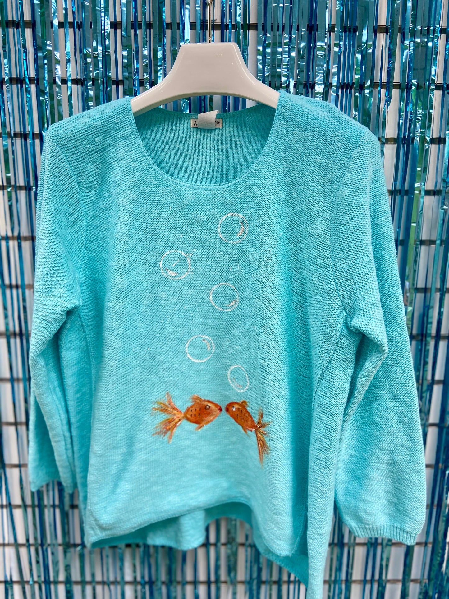 LisaLou Painted Kissy Fishy Sweater