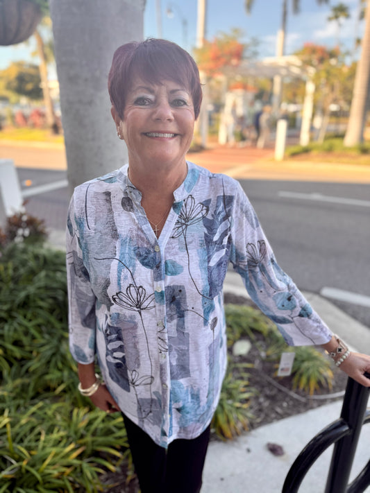 Jess & Jane SG2 Print Top