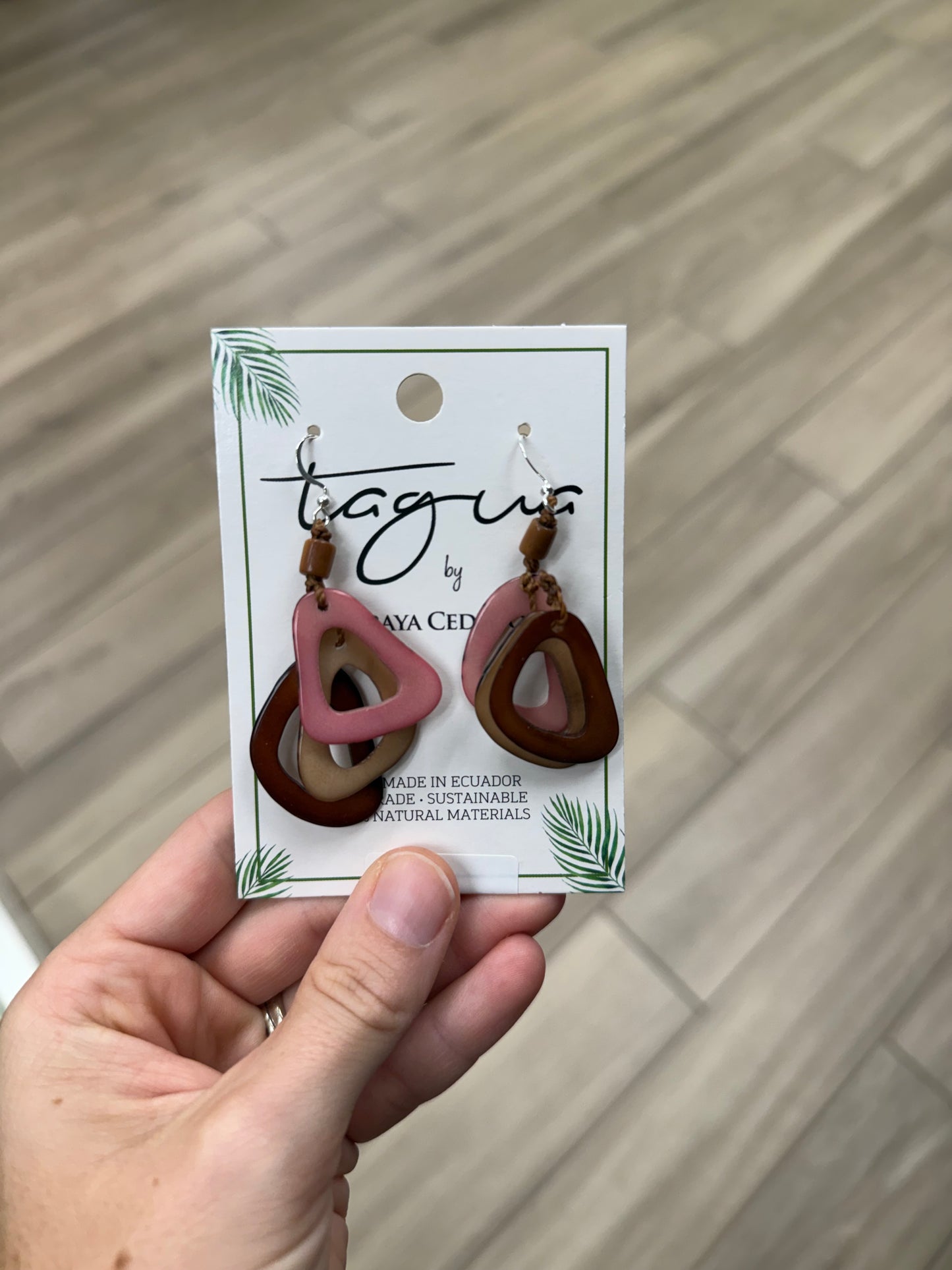 Tagua Katniss Earring