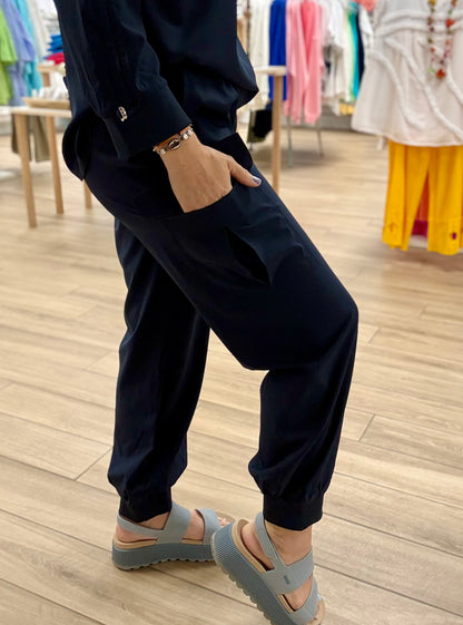 Multiples Navy Cargo Jogger Pant
