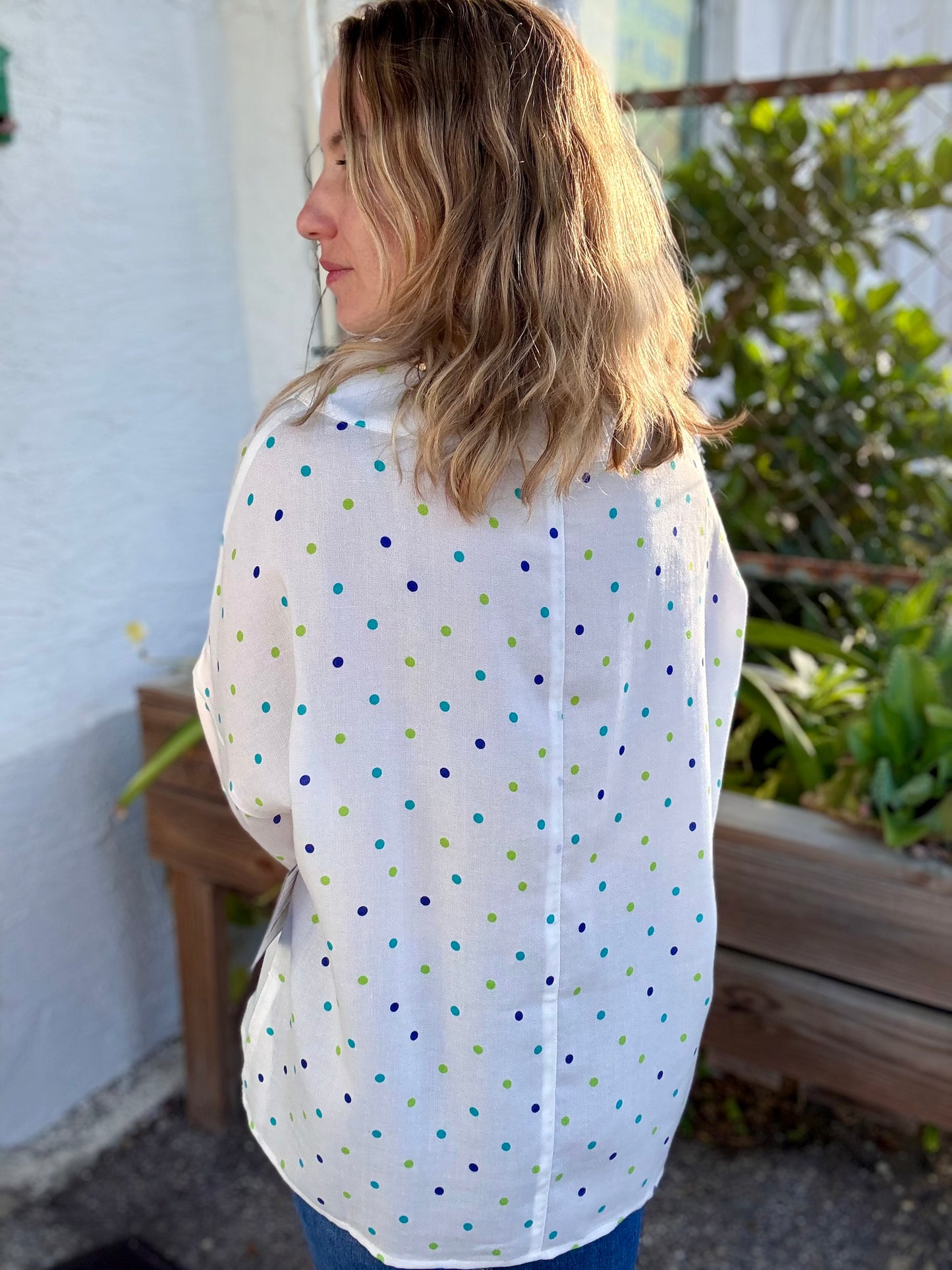 Fridaze AA374 Drop Shoulder Linen Top