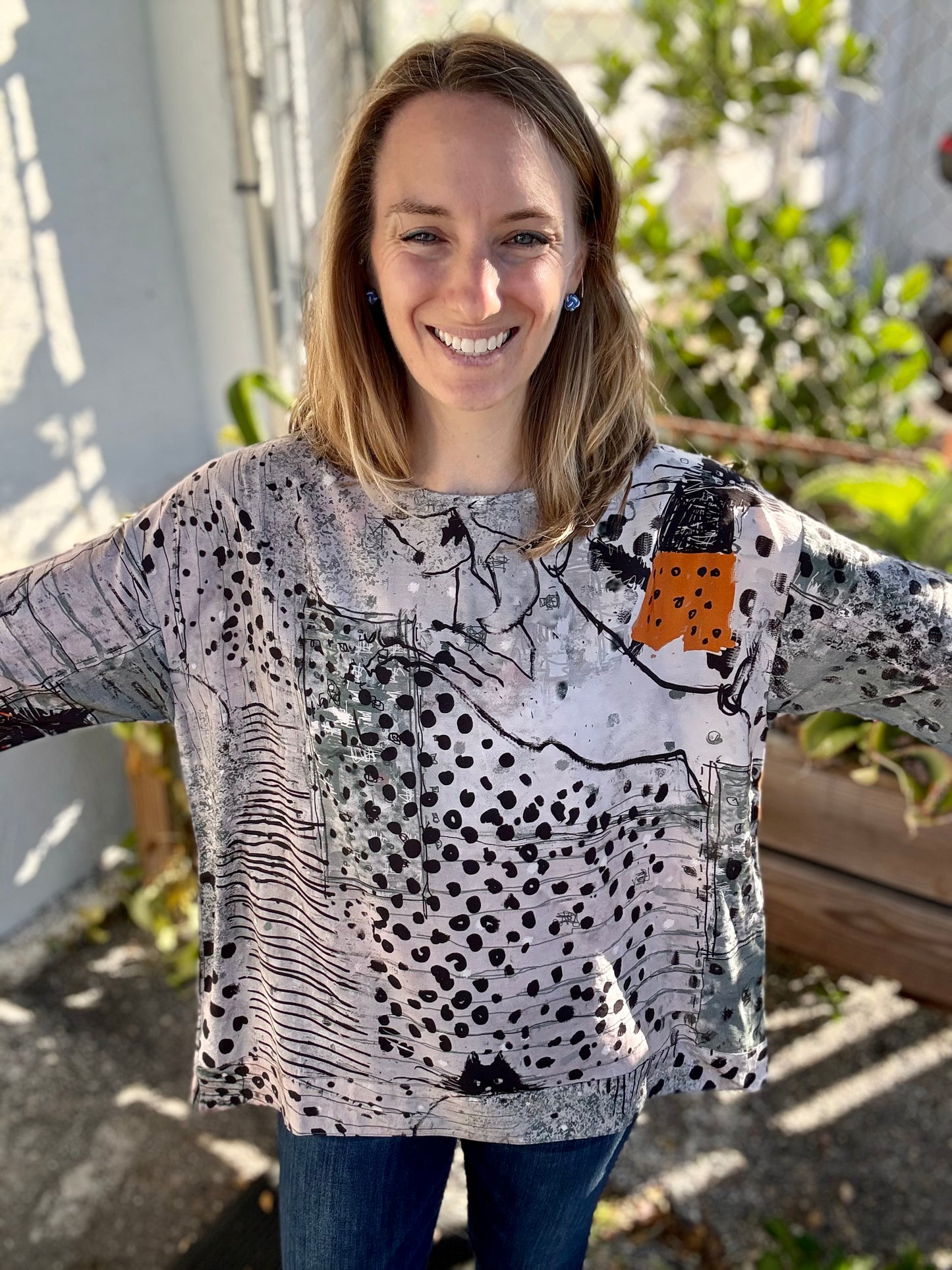 3 Potato A627 Tunic Top