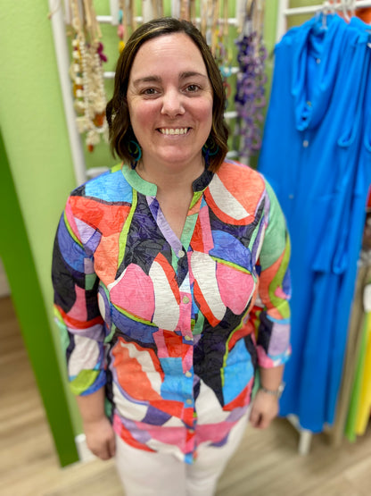 Jess & Jane SG2 Print Top