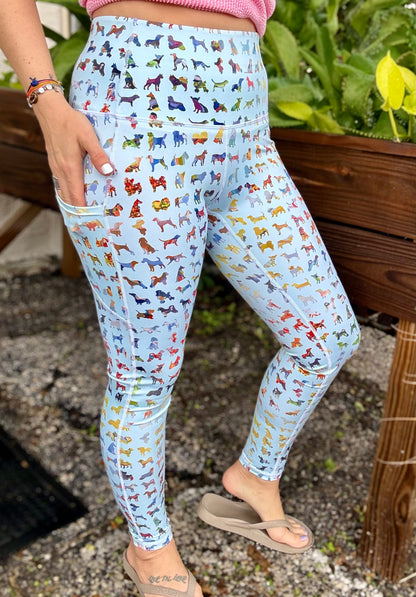 Dena Lyons Blue Buddies Dog Legging