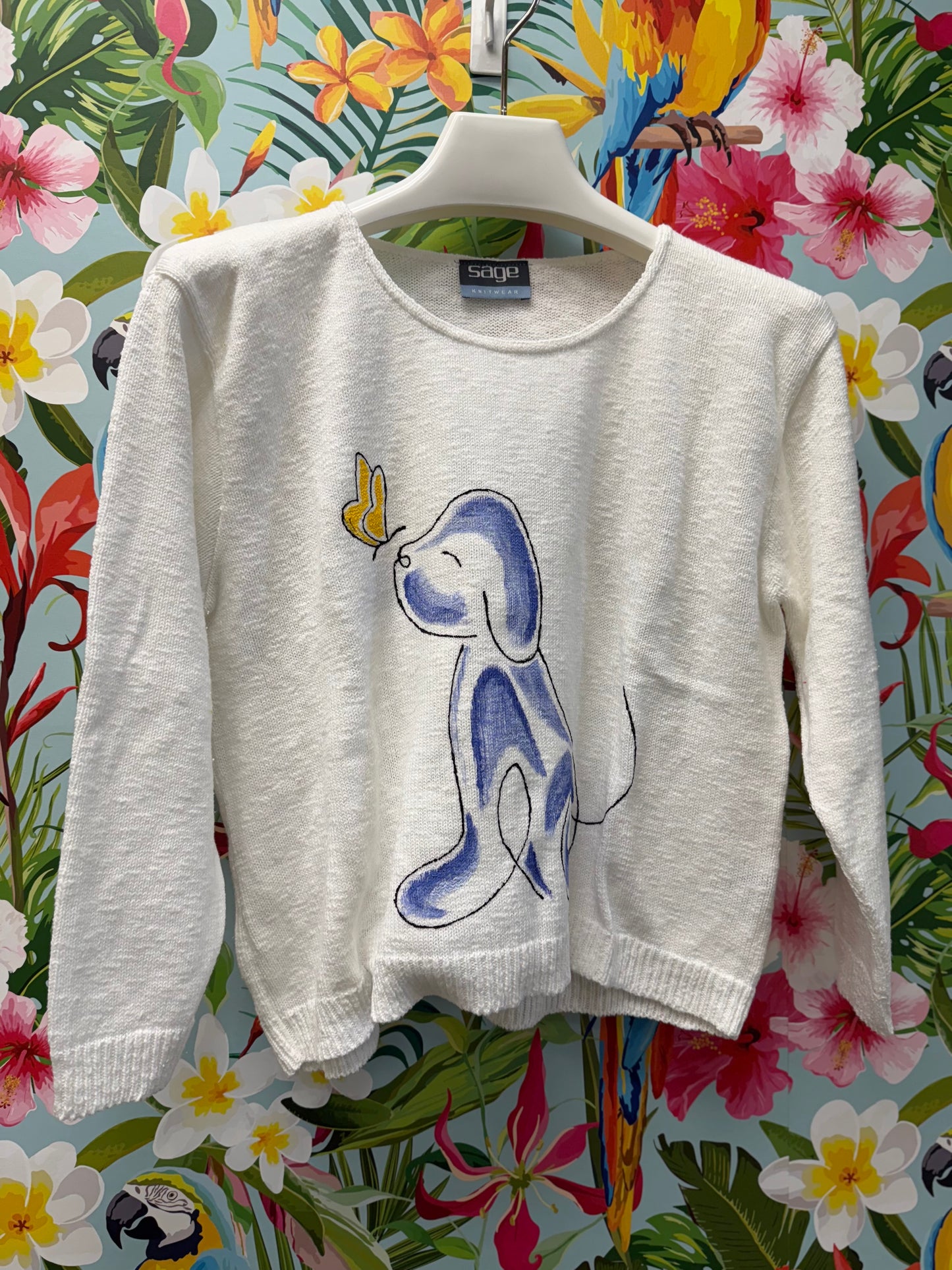 LisaLou Painted Happy Dog Sweater