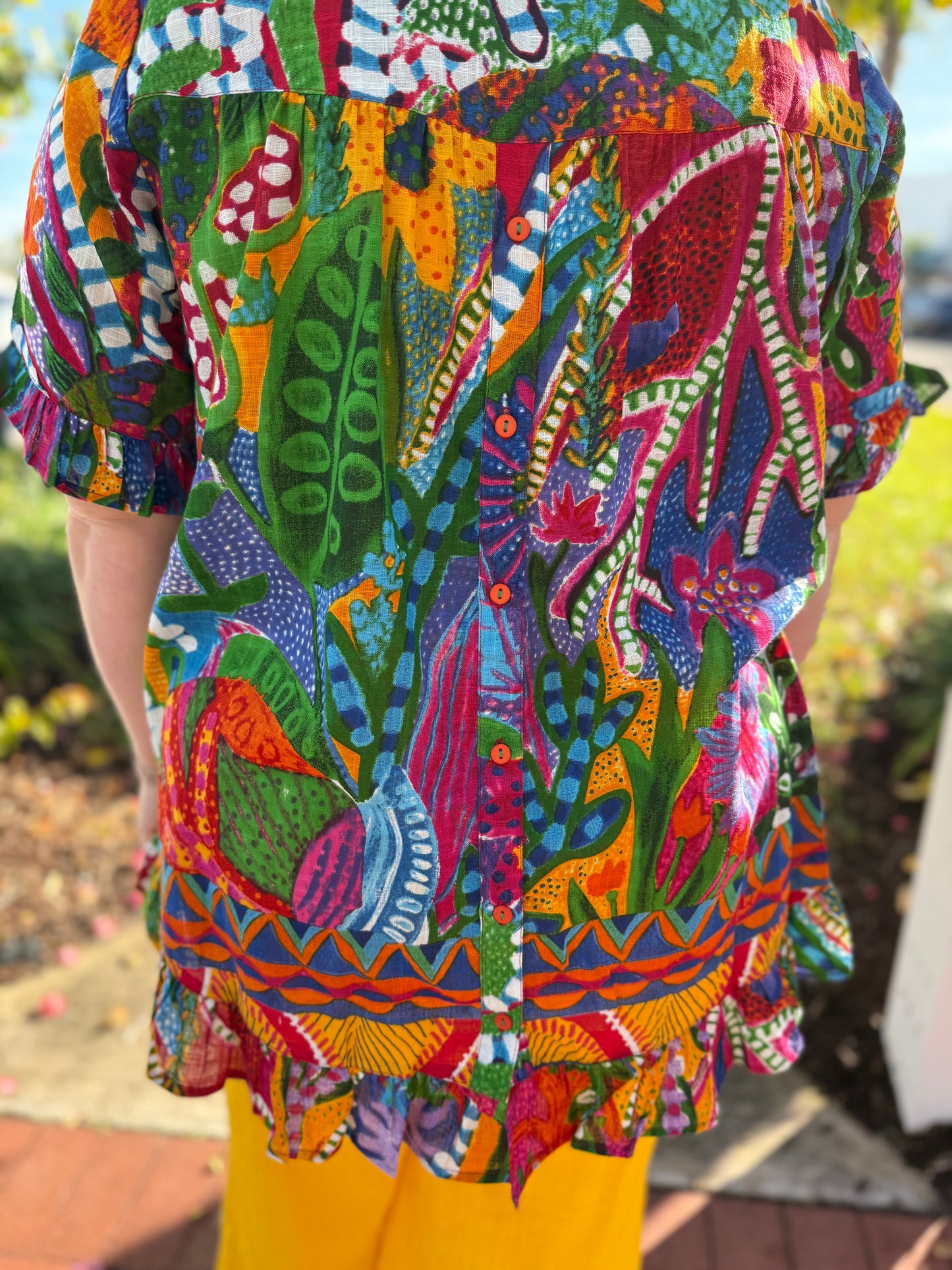 Orientique 42184 Ipanema Frill Top