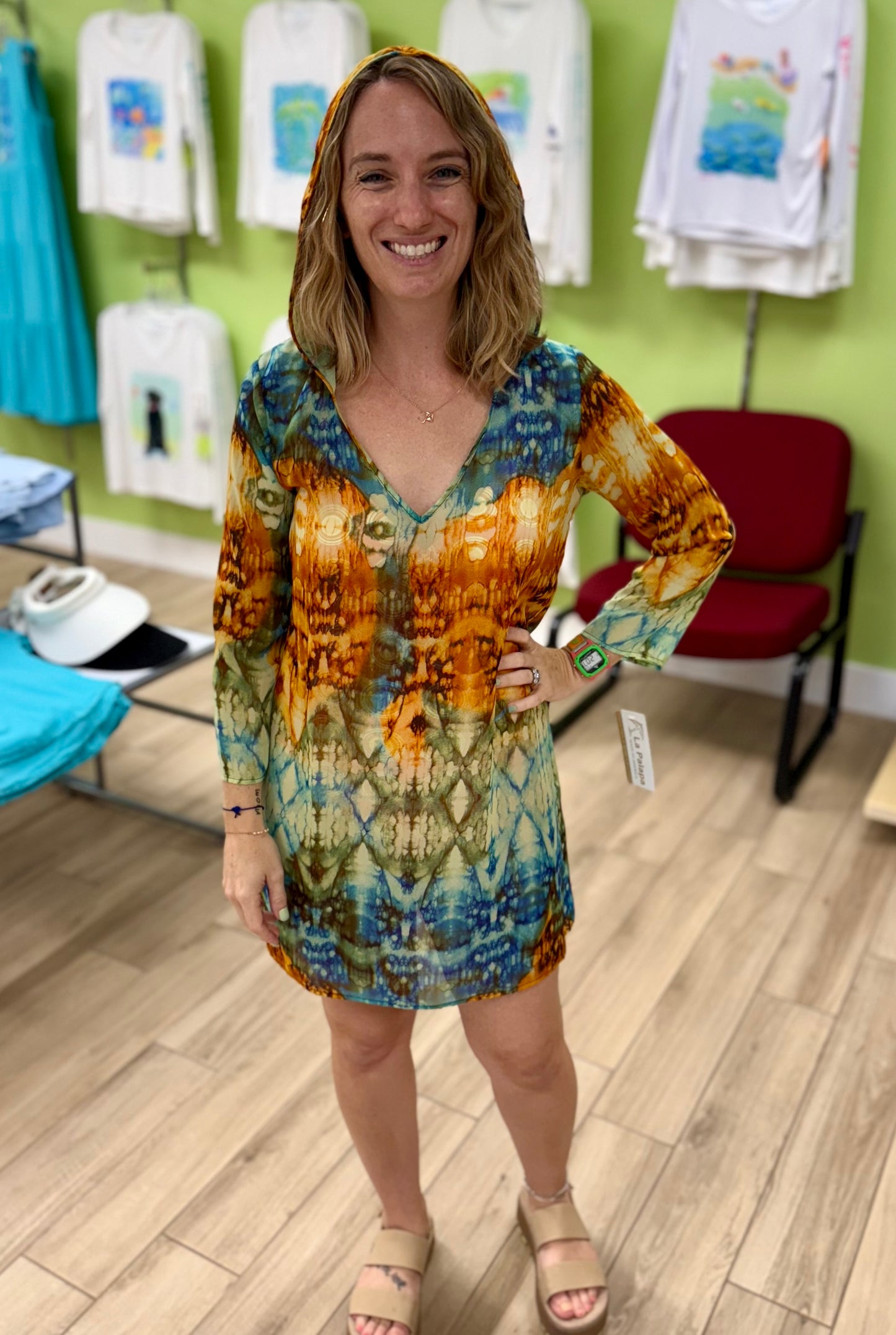 La Palapa 2012H Hooded Swim Coverup