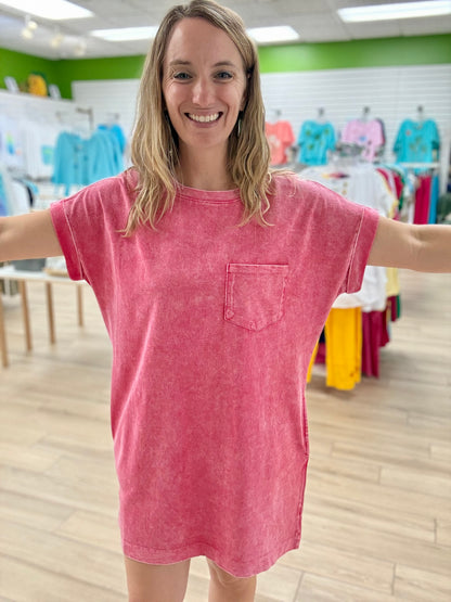 Zenana Halo Pocket Tunic Dress