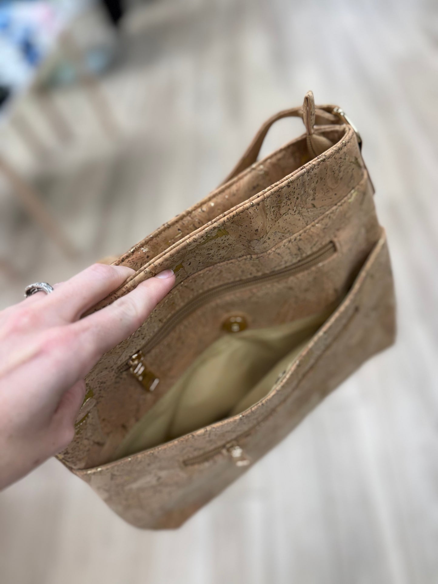 Meninas Cork 2279 Zipper Bag