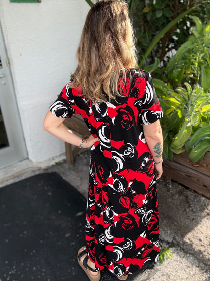 Jostar Roses Maxi Dress