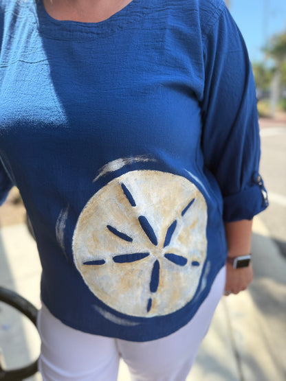 MoMo Painted Sand Dollar Top