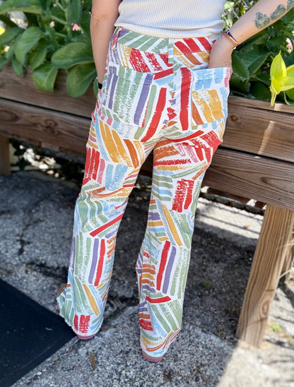 Anniewear Painted Sorbet Print Jean