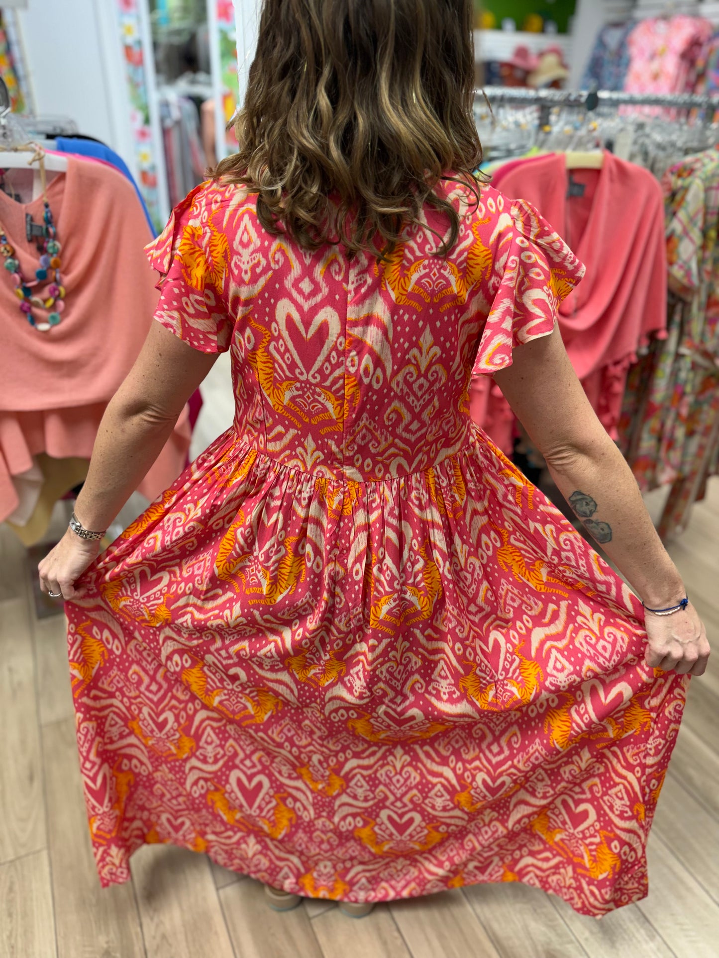 Briton Court Lydia Tiger Maxi Dress