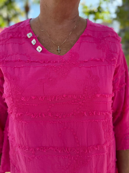 Cottonseed 944 Layer Button Top