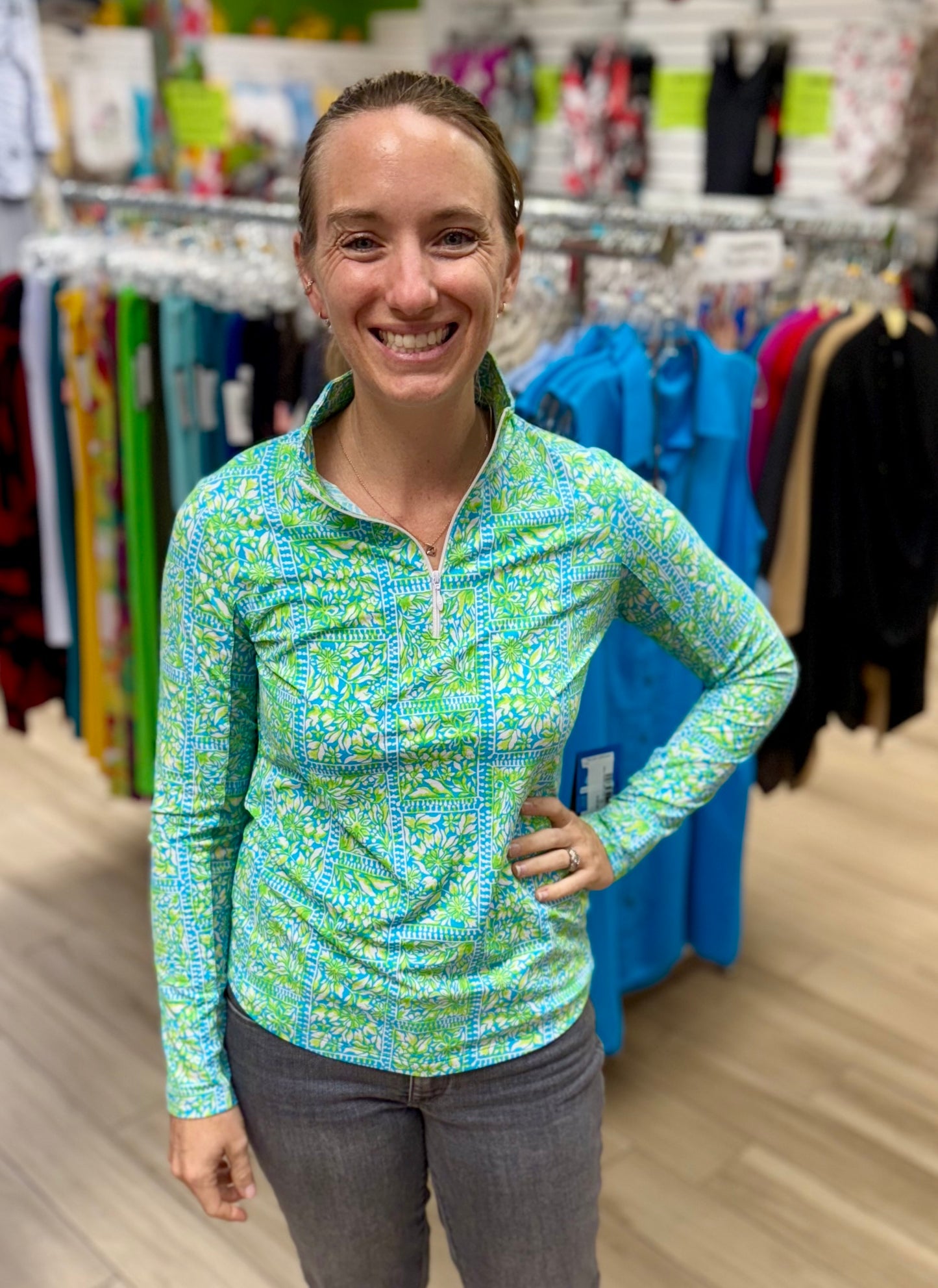 Ibkul 10000 UPF Print Top