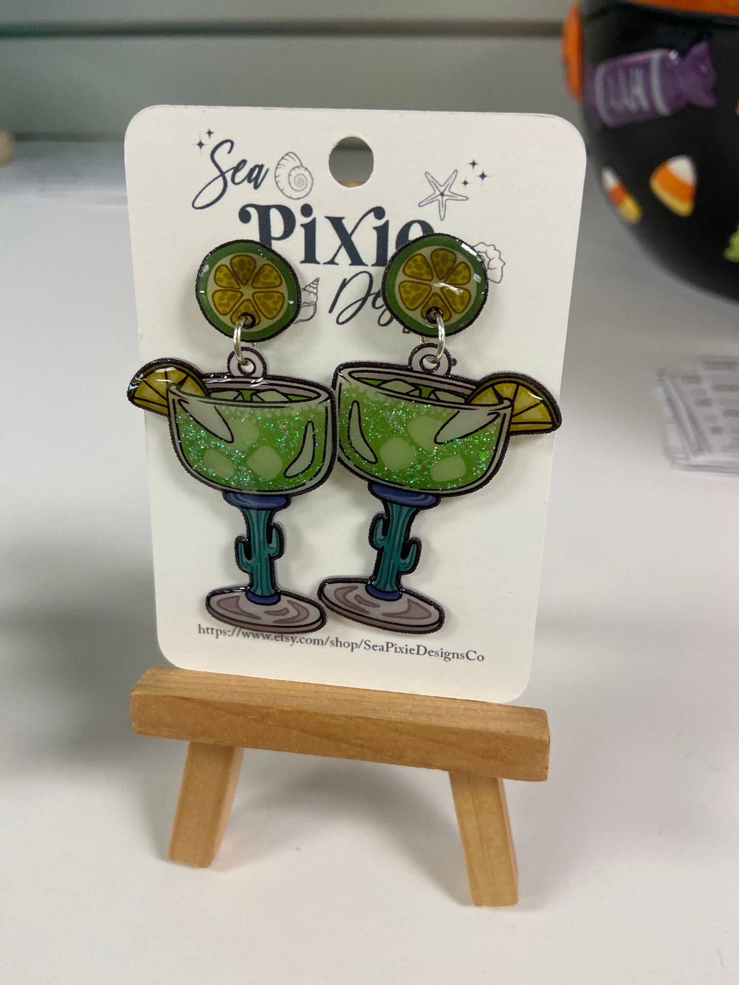 Sea Pixie Drink Earrings