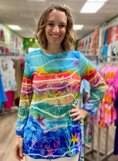 Ali Miles A25515TM Under the Sea Top