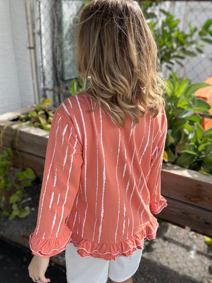 Inspired by Wild Palms D50 Ruffle Top