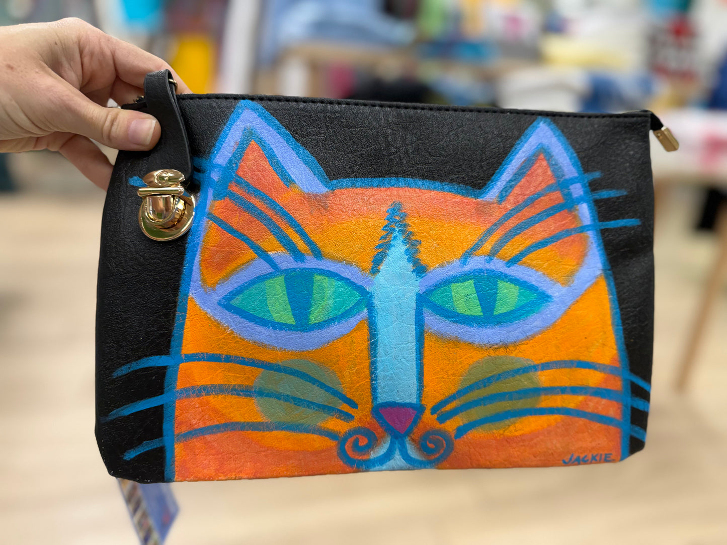 Jackie Ludtke Painted Cat Bags
