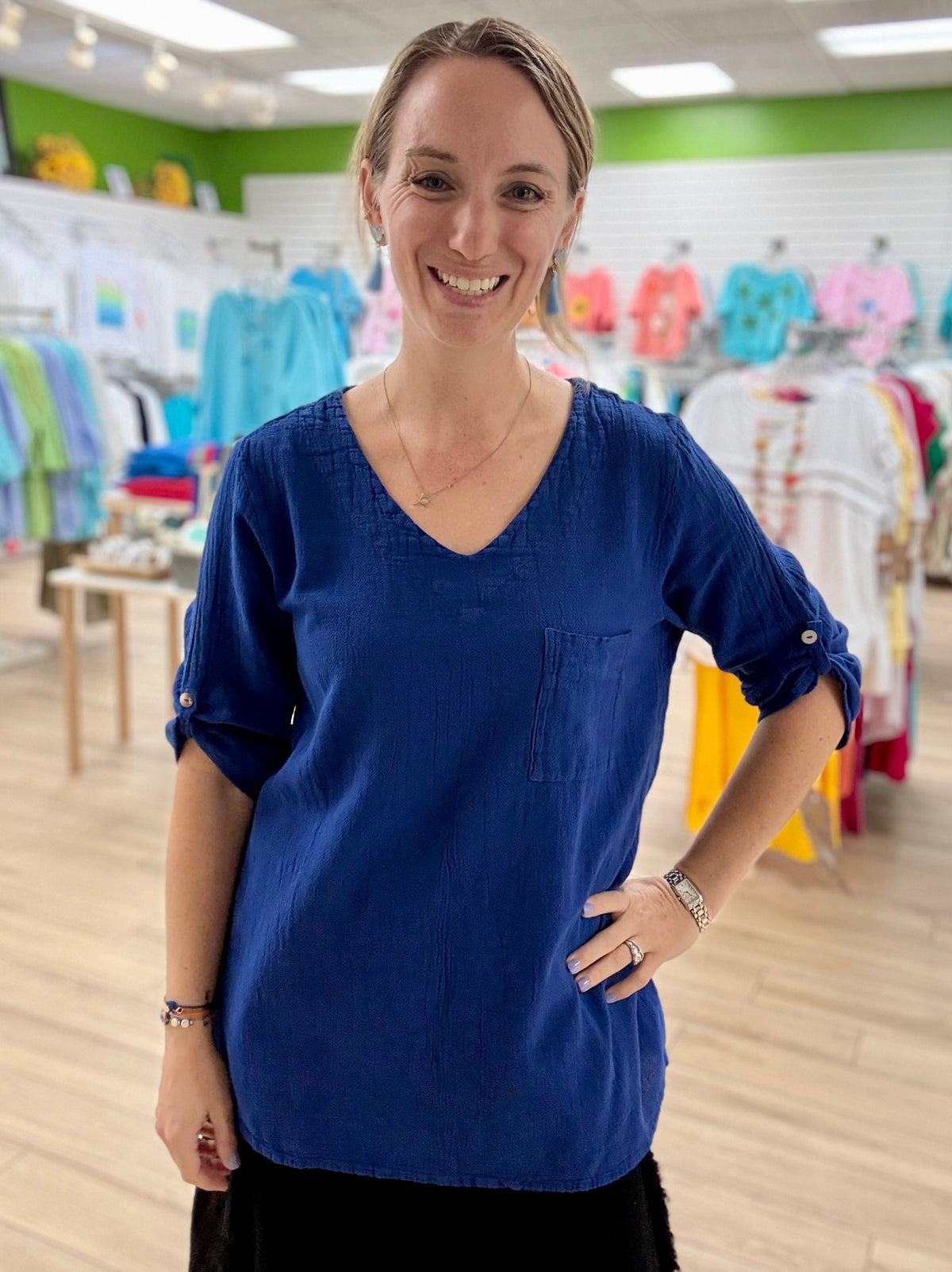 Dunes Nube Chest Pocekt Top