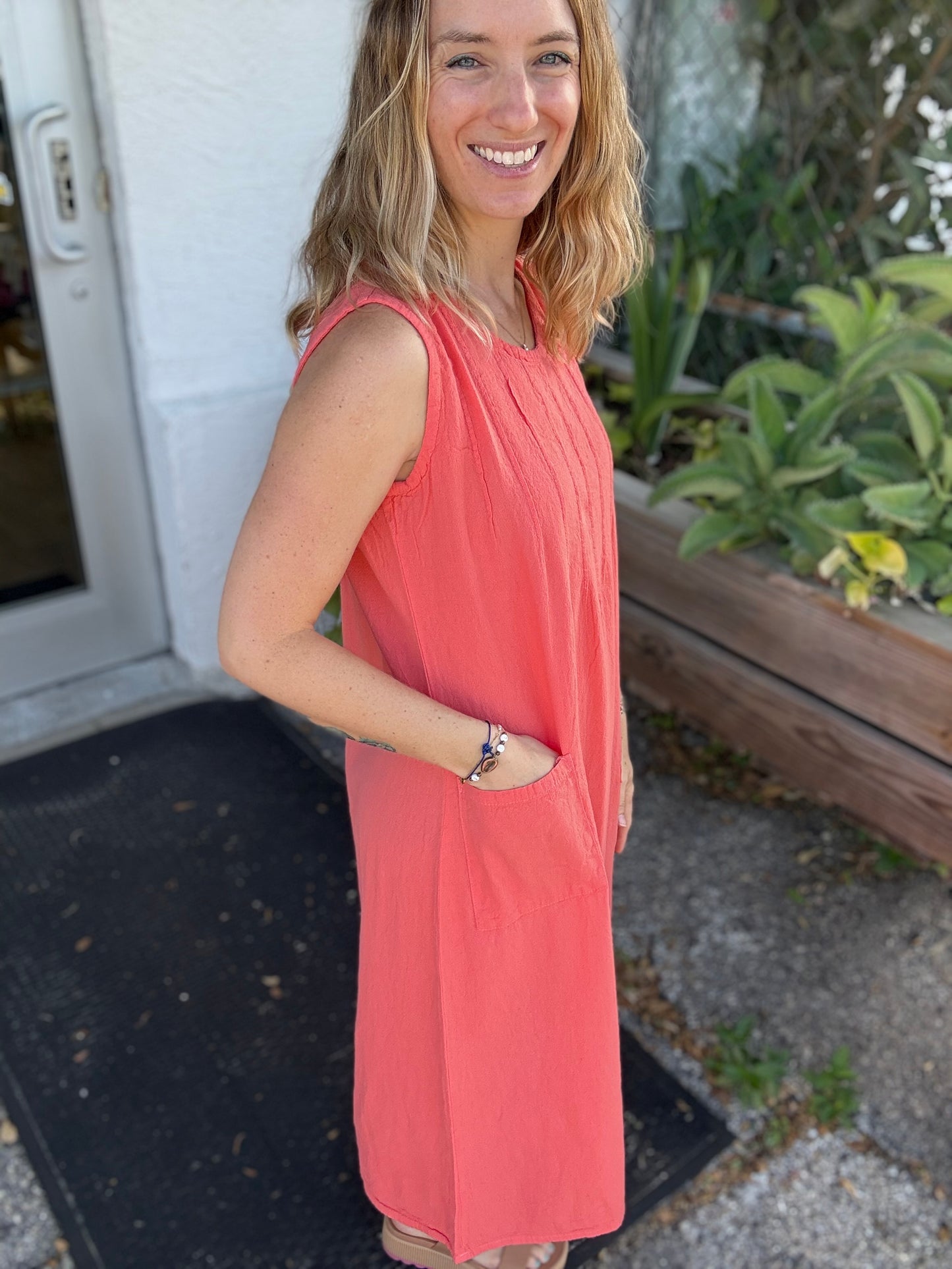 Maya Jones 0505 Midi Pocket Dress