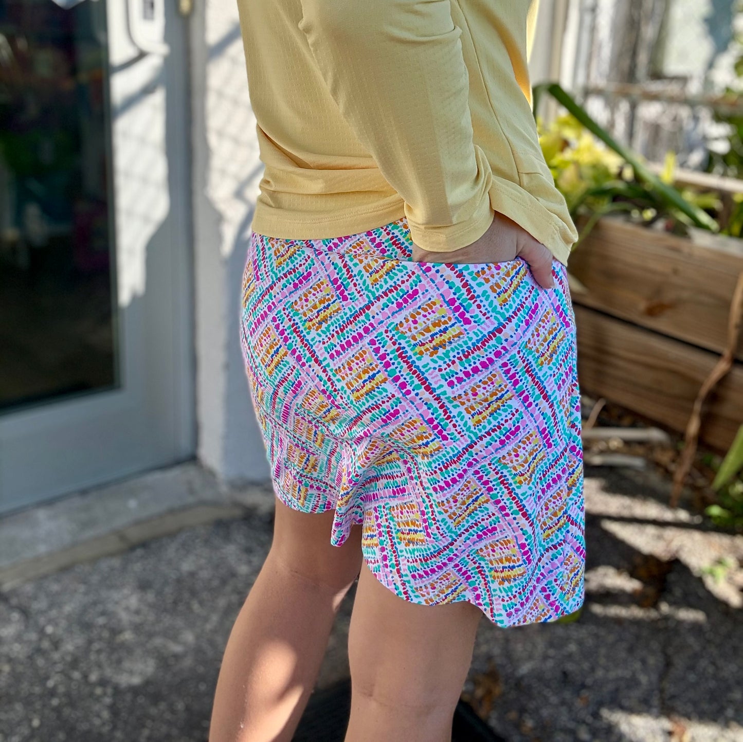 Ibkul 43000 UPF Print Wrap Skort
