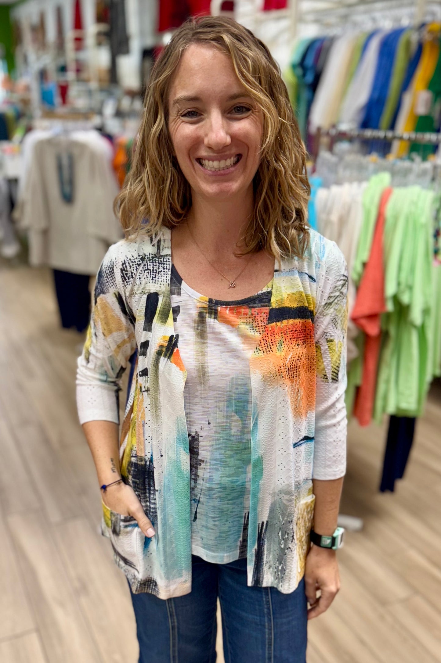 Impulse 794 Eyelet Tank Top Set