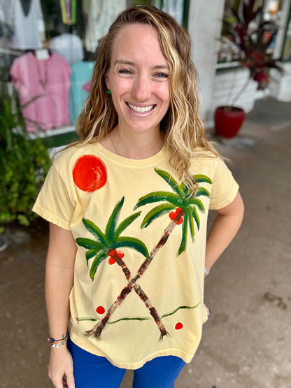 Peg 8145 Painted Twin Palms Top