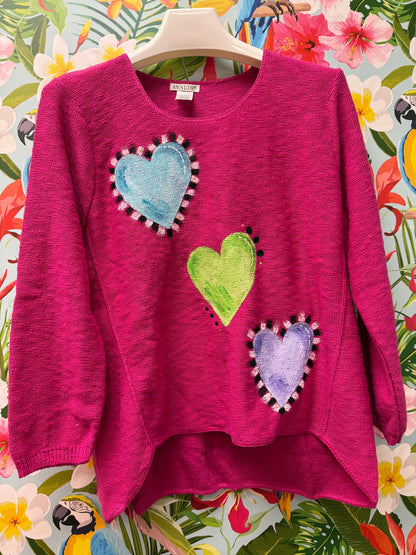 MoMo Sweater - Happy Hearts