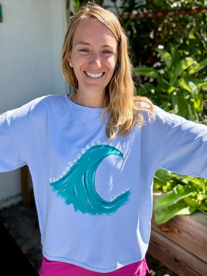 MoMo ST746 Painted Sea Spray Sweatshirt