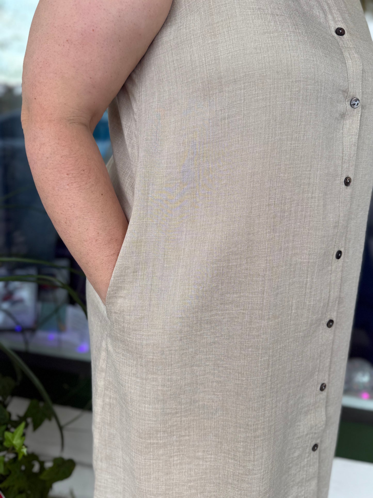 Fridaze AAD407 Simone Linen Dress