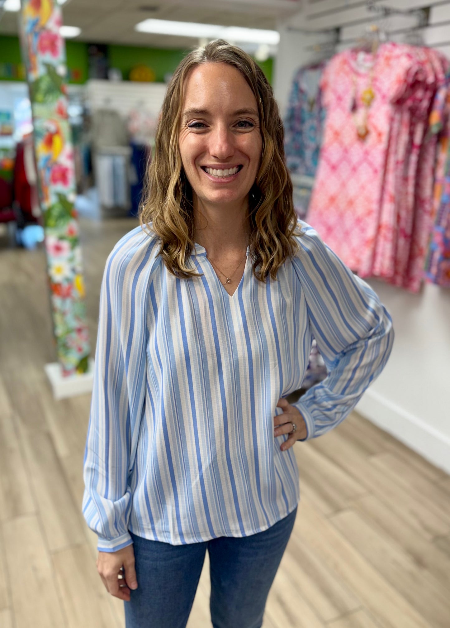 Mary Square Scarlette Harbor Lines Top
