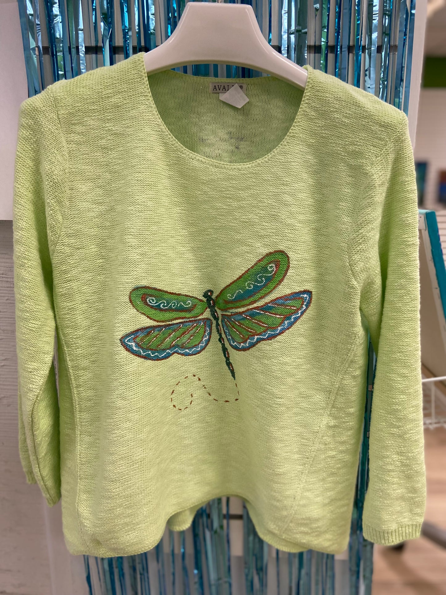 LisaLou Dragonfly Painted Sweater