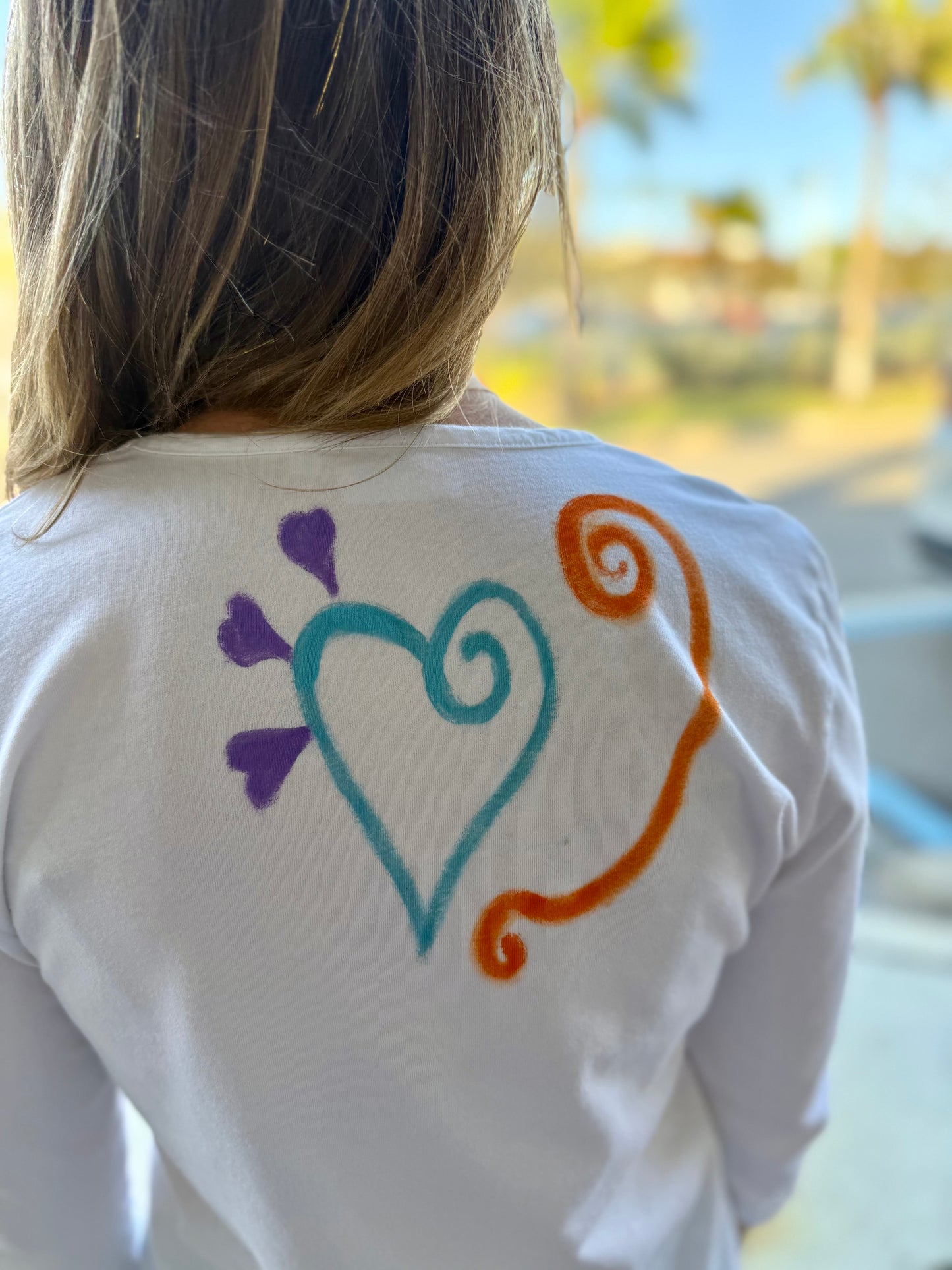 Jackie Ludtke 8286 Painted Hearts Top