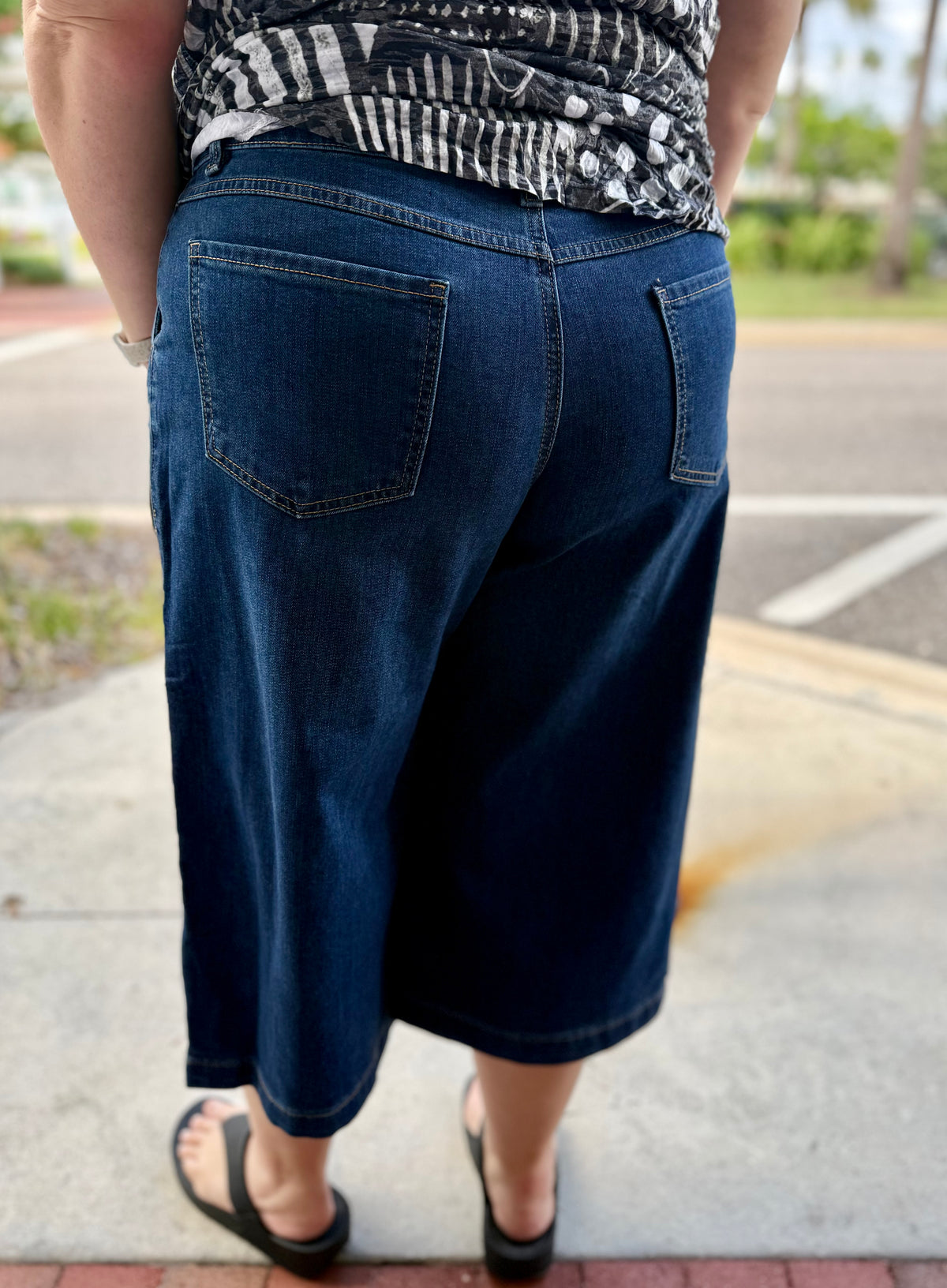 FDJ 2434843 Crop Denim Gaucho