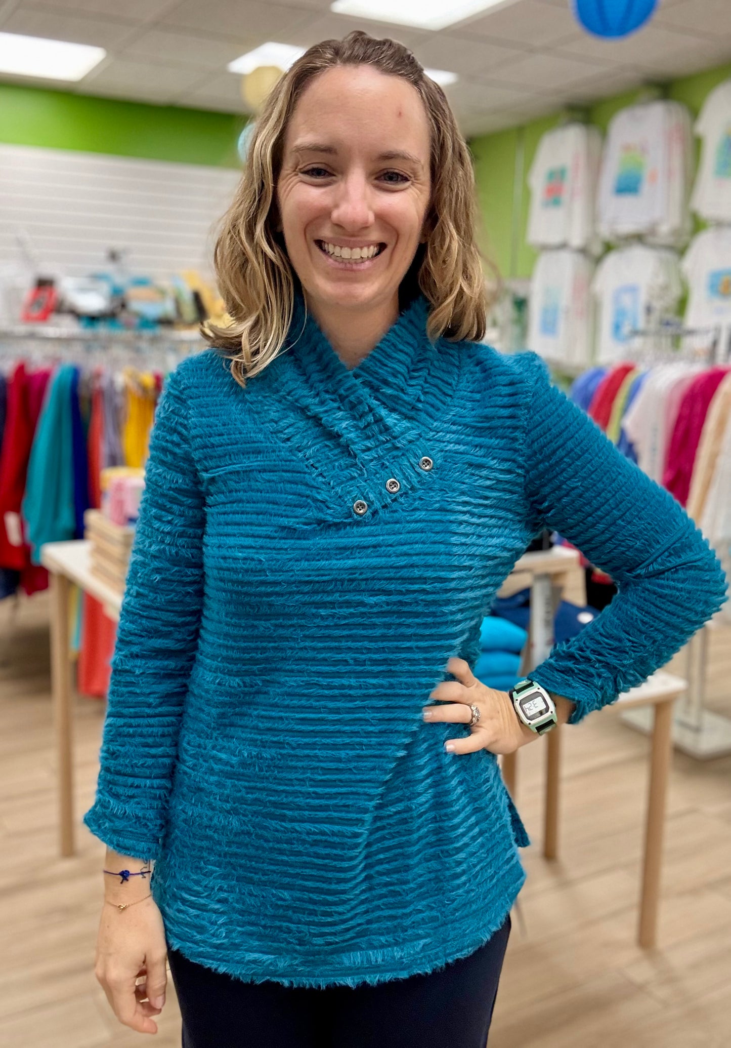 Multiples M45107TM Wrap Neck Top