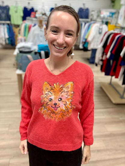 Rosamund Merrill Painted Yorkie Sweater